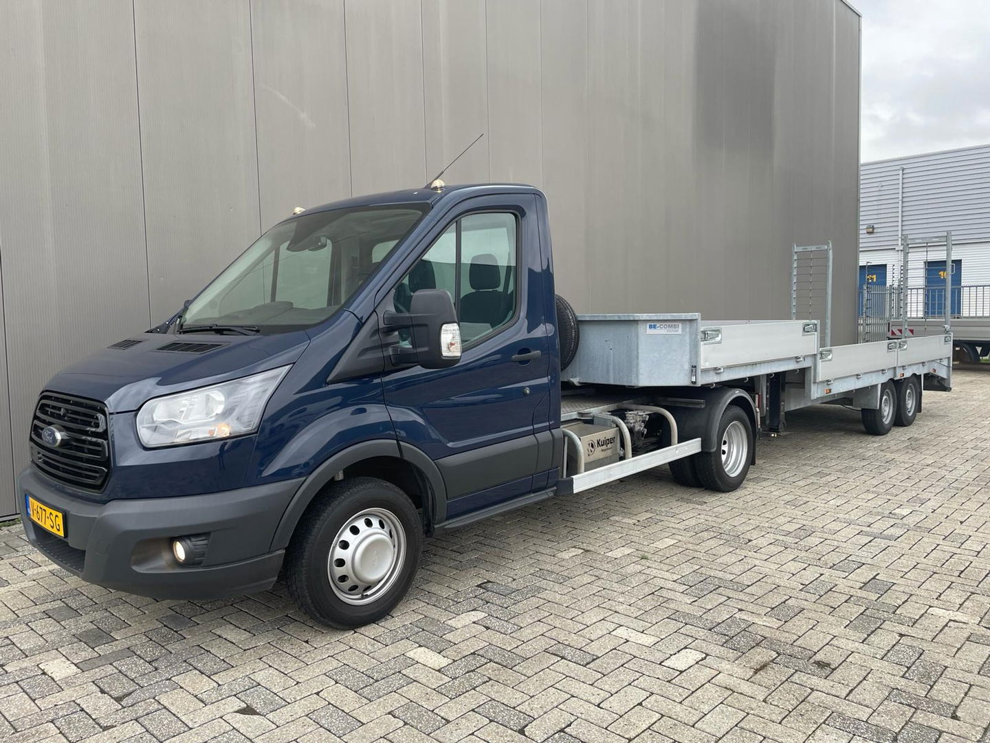 Ford Transit 350 2.0 TDCI 170 PK BE Trekker met Kuiper semi dieplader 2021 met 3.570 KG Laadvermogen / Euro 6 / Airco / Cruise Control / 32.551 KM !!