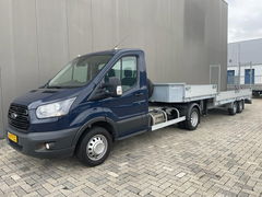 Ford Transit 350 2.0 TDCI 170 PK BE Trekker met Kuiper semi dieplader 2021 met 3.570 KG Laadvermogen / Euro 6 / Airco / Cruise Control / 32.551 KM !!