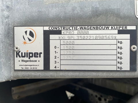Ford Transit 350 2.0 TDCI 170 PK BE Trekker met Kuiper semi dieplader 2021 met 3.570 KG Laadvermogen / Euro 6 / Airco / Cruise Control / 32.551 KM !!