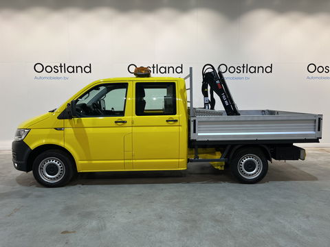 Volkswagen Transporter 2.0 TDI L2H1 Open Laadbak / Hiab T-CLX 009 Kraan / Euro 6 / 220V. / Aluca Kast / Airco / Cruise Control / Trekhaak