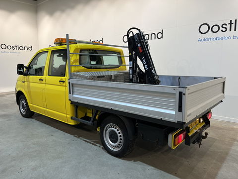 Volkswagen Transporter 2.0 TDI L2H1 Open Laadbak / Hiab T-CLX 009 Kraan / Euro 6 / 220V. / Aluca Kast / Airco / Cruise Control / Trekhaak