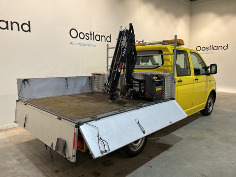 Volkswagen Transporter 2.0 TDI L2H1 Open Laadbak / Hiab T-CLX 009 Kraan / Euro 6 / 220V. / Aluca Kast / Airco / Cruise Control / Trekhaak