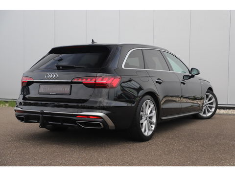 Audi A4 Avant 35 TDI S-Line Sport 164PK Automaat Trekhaak Half Leder Virtual Cockpit Ambianceverlichting Groot Navigatie Draadloos Carplay Android Elektrische Achterklep Clima Cruise PDC 18 inch LMV
