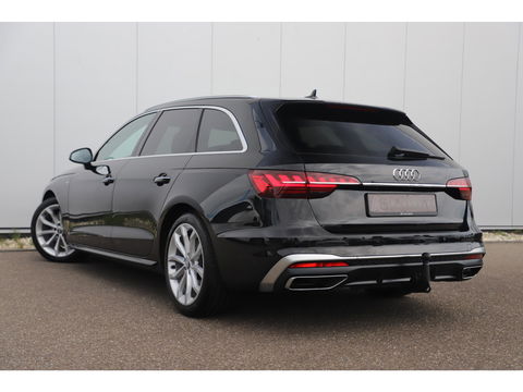 Audi A4 Avant 35 TDI S-Line Sport 164PK Automaat Trekhaak Half Leder Virtual Cockpit Ambianceverlichting Groot Navigatie Draadloos Carplay Android Elektrische Achterklep Clima Cruise PDC 18 inch LMV