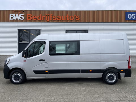 Renault Master T35 2.3 dCi 135 L3H2 DC 7 persoons / vaste prijs rijklaar € 24.950 ex btw / lease vanaf € 462 / airco / cruise / navi / trekhaak 2500 kg / pdc voor en achter / achteruit rijcamera !