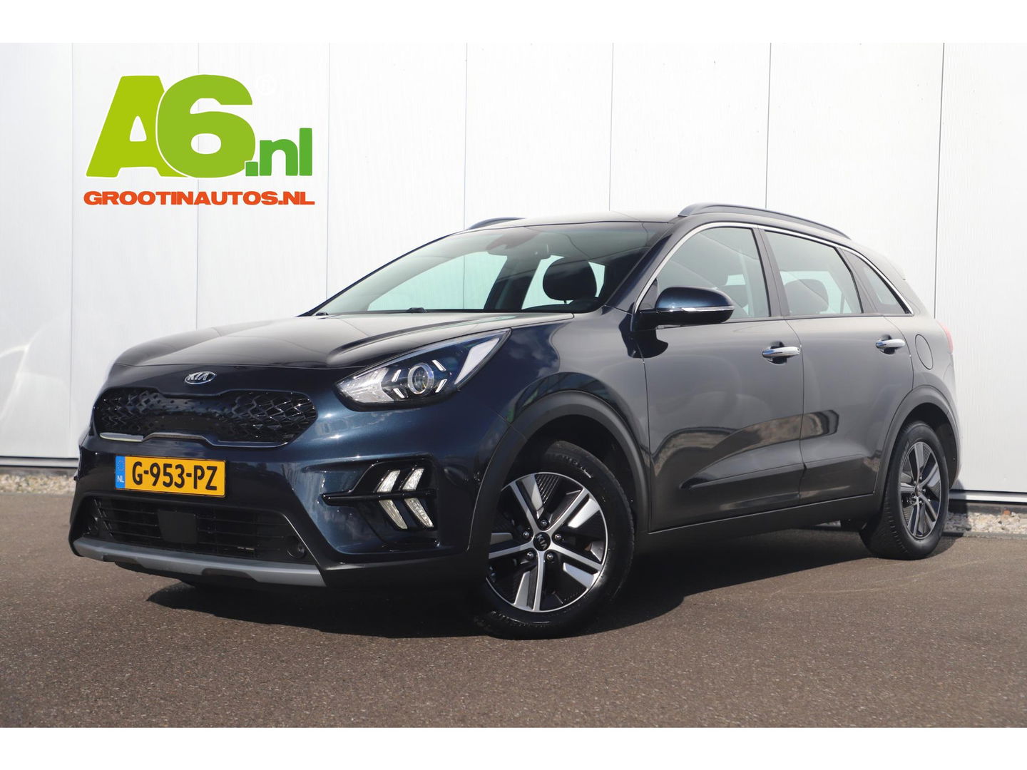 Kia Niro 1.6 GDi Hybrid DynamicLine Nieuw Model Half Leder Navigatie Achteruitrijcamera Carplay Android LED Adaptive Cruise Lane Assist