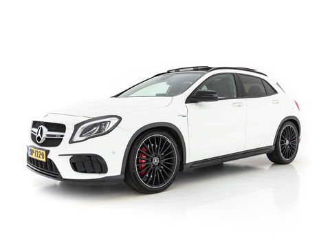 Mercedes-Benz GLA 45 AMG 4 Matic Premium-Plus Aut *PANO | RECARO-NAPPA-LEATHER | KEYLESS | HARMAN/KARDON-AUDIO | FULL-LED | CAMERA | BLIND-SPOT | ECC | PDC | CRUISE | MEMORY | SPORT-SEATS | AMBIENTE-LIGHT*