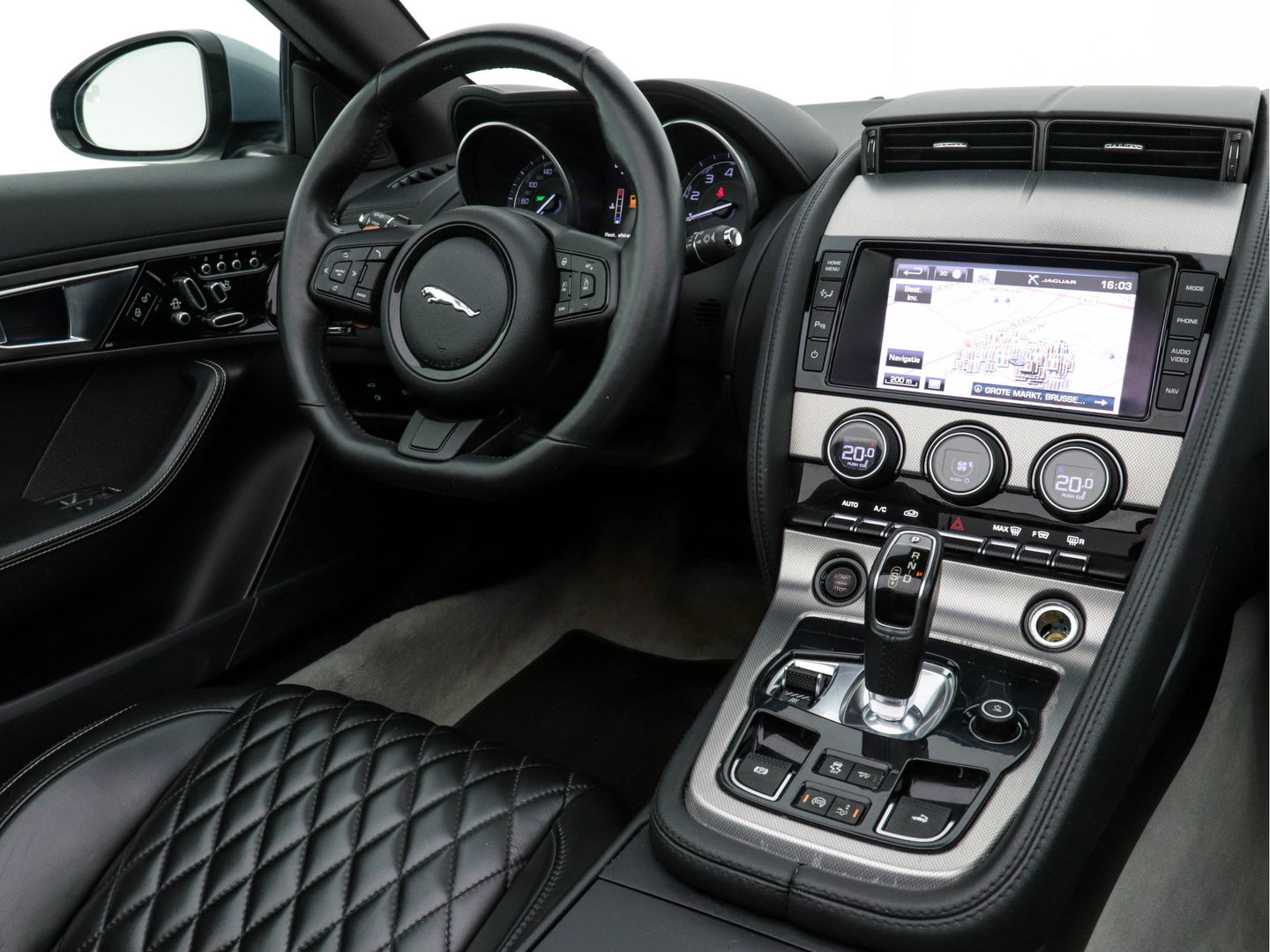 Jaguar F-Type 3.0 V6 Convertible Aut. *NAVI-FULLMAP | DESIGNO-FULL-LEATHER  | BI-XENON | CAMERA | MEMORY | KEYLESS |  DAB | ECC | PDC | CRUISE*
