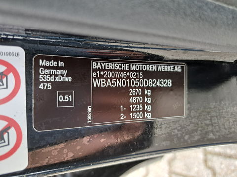 BMW 5 Serie Gran Turismo 535xd High Executive [ MOTOR-DEFECT ] Aut. *DAKOTA-FULL-LEATHER | NAVI-FULLMAP |  HIFI-SOUND | ECC | LANE-ASSIST | ADAPTIVE-CRUISE | PDC | CAMERA | TOWBAR | SPORT-SEATS | 19"ALU*