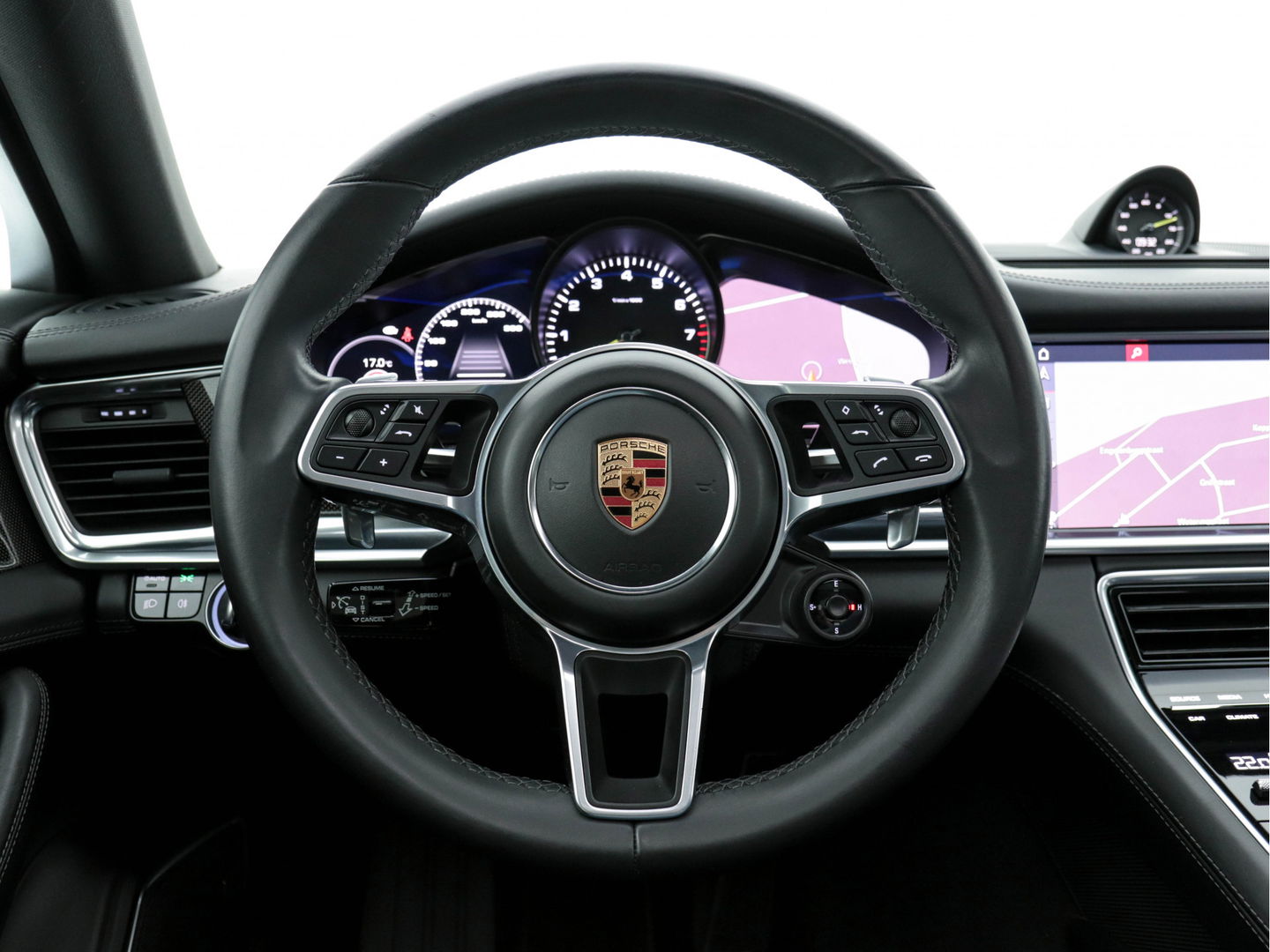 Porsche Panamera Sport Turismo Sport-Chrono-Pack 2.9 4 E-Hybrid [NL-AUTO] Aut. *PANO | NAPPA-LEATHER | NAVI-FULLMAP | AIR-SUSPENSION | KEYLESS | BOSE-SURROUND | SOFT-CLOSE | ADAPT-CRUISE | SURROUND-VIEW | DAB | MEMORY-PACK | CARPLAY | SPORT-SEATS | ...
