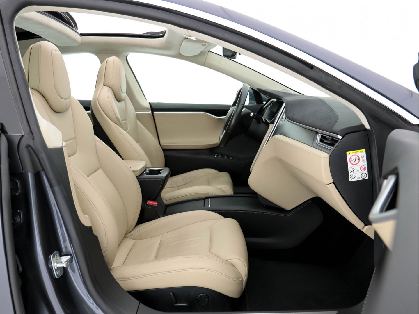 Tesla Model S 235 kw Base Premium-Pack Sound-Studio-Pack [ 3-Fase ] (INCL-BTW) *PANO | NAPPA-FULL-LEATHER |  FULL-LED | NAVI-FULLMAP | SURROUND-VIEW | KEYLESS |  AUTO-PILOT | LANE-ASSIST | DAB | DIGI-COCKPIT | SPORT-SEATS | 19"ALU*