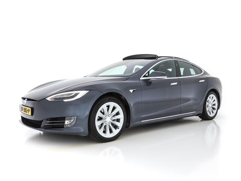 Tesla Model S 100D - 307 Kw AWD [ 3-Fase ] (INCL-BTW) *PANO | FULL-LEATHER  | FULL-LED | DIGI-COCKPIT | SURROUND-VIEW | AUTO-PILOT | AIR-SUSPENSION |  KEYLESS | CRUISE | SPORT-SEATS | 19"ALU*