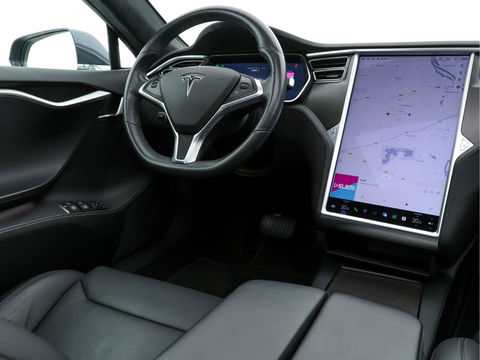 Tesla Model S 100D - 307 Kw AWD [ 3-Fase ] (INCL-BTW) *PANO | FULL-LEATHER  | FULL-LED | DIGI-COCKPIT | SURROUND-VIEW | AUTO-PILOT | AIR-SUSPENSION |  KEYLESS | CRUISE | SPORT-SEATS | 19"ALU*