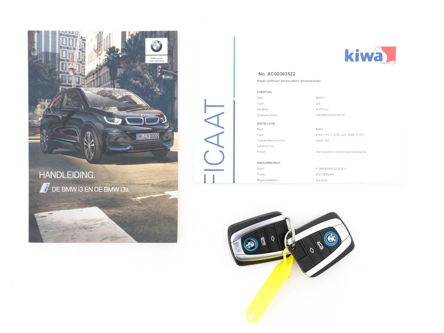 BMW i3 S 120Ah 42 kWh Edition-Road-Style [ 3-Fase ] (INCL-BTW ) Aut * HEAT-PUMP | CCS-FAST-LOADER | STELLAR-FULL-LEATHER | NAVI-FULLMAP | HARMAN/KARDON-SURROUND | FULL-LED | KEYLESS | CAMERA | DAB | DIGI-COCKPIT | CRUISE | COMFORT-SEATS | 20"A