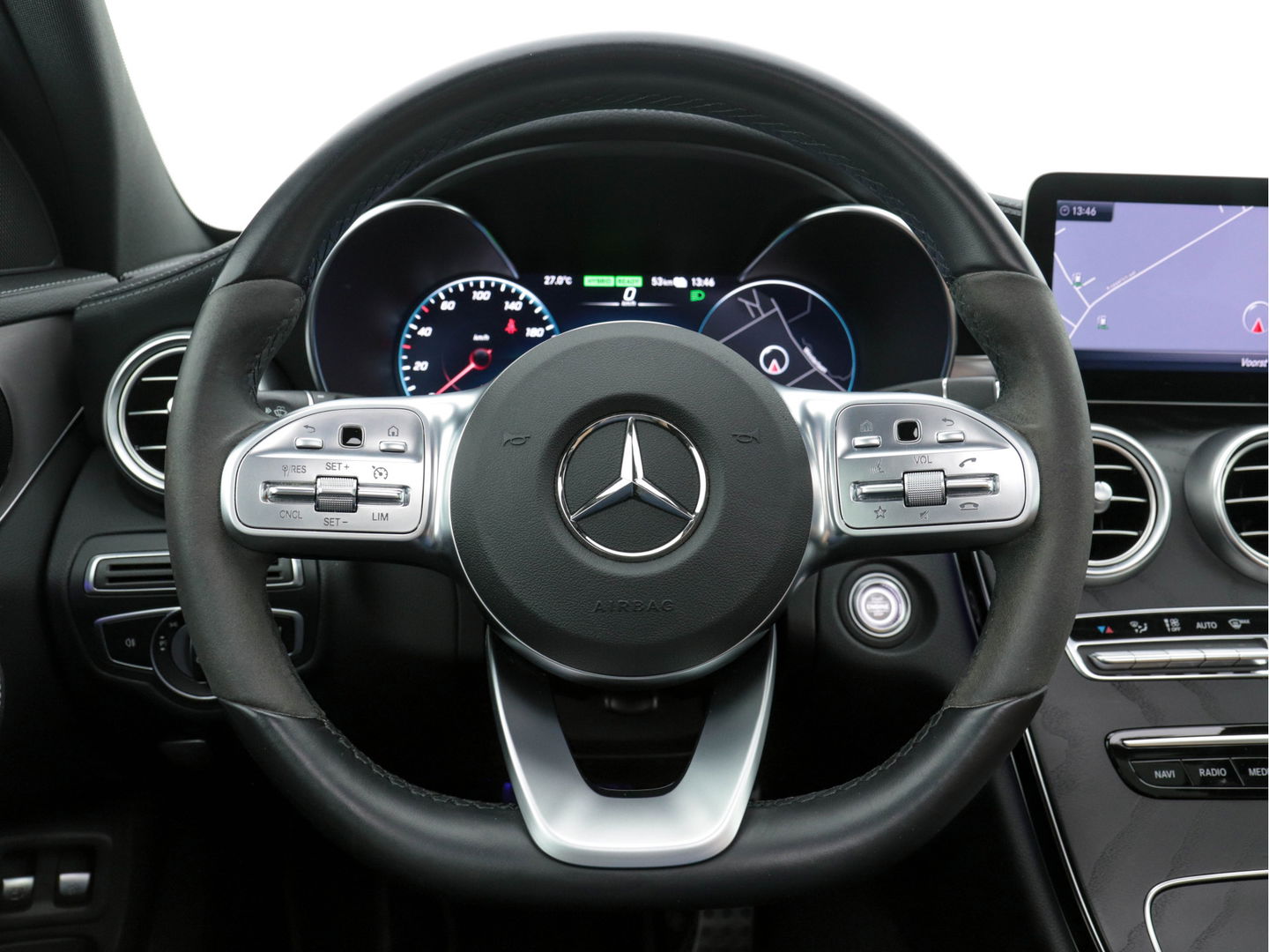 Mercedes-Benz C-Klasse Estate 300 e Business-Solution AMG-Limited Business-Plus-Pack Aut. *PANO | LEATHER-ALCANTARA | FULL-LED | NAVI-FULLMAP | SURROUND-VIEW | BLIND-SPOT | PREMIUM-AUDIO | DAB | APP-CONNECT | AMBIENT-LIGHT | DIGI-COCKPIT | SPORT-SEATS | 18"ALU*