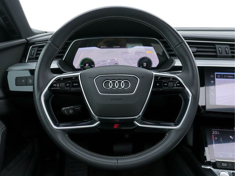 Audi e-tron 55 Quattro Advanced S-line 95 kWh [ 3-Fase ] (INCL-BTW) *PANO | FULL-LED | NAVI-FULLMAP | KEYLESS | LEATHER-MICROFIBRE | AIR-SUSPENSION | CRUISE | DIGI-COCKPIT | MEMORY-PACK | SHIFT-PADDLES | SPORT-SEATS | 20"ALU*