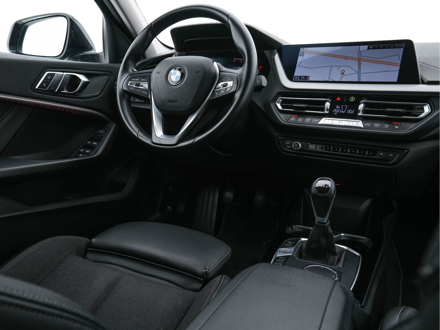 BMW 1-serie 116d Executive Edition Sport-Line *DIGI-COCKPIT | FULL-LED | NAVI-FULLMAP | LEATHER-MICROFIBRE | AMBIENT-LIGHT | ECC | PDC | APP-CONNECT | CRUISE | SPORT-SEATS | 17"ALU*