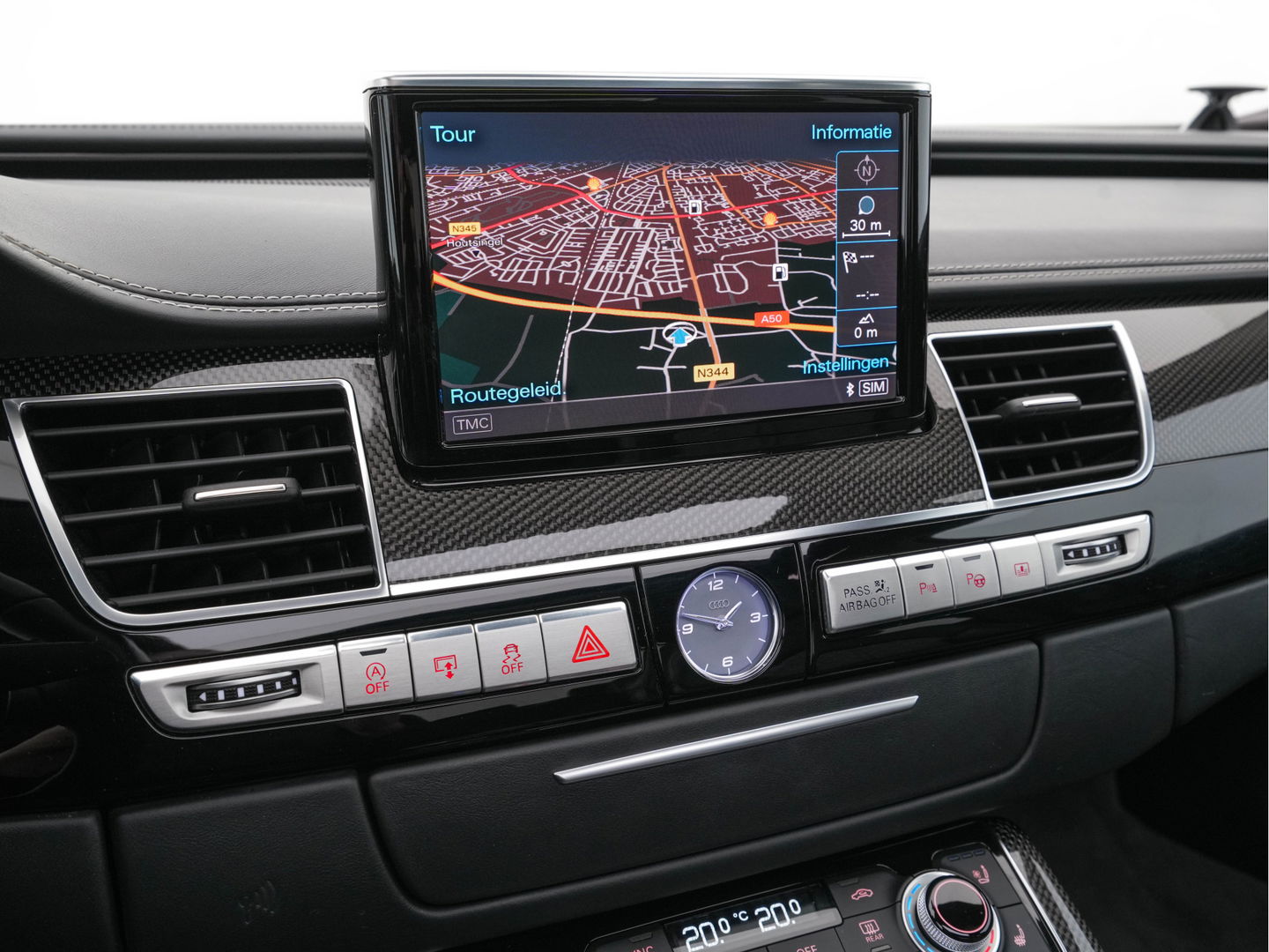 Audi S8 4.0 TFSI Quattro Pro Line+ Aut. * PANO | CERAMIC-BRAKES | BANG/OLUFSEN-SURROND | VALCONA-EXCLUSIVE-FULL-LEATHER | DAB | NIGHT-VISION | HUD | ACC | LANE-ASSIST | SURROUND-VIEW | MATRIX-LED | MEMORY-PACK | NAVI-FULLMAP |
