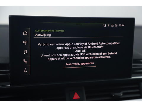 Audi A5 Sportback 35 TDI S-Line edition Automaat Navarra Blue Full LED Wegklapbare Trekhaak Virtual Cockpit Navigatie Achteruitrijcamera Clima Cruise Parkeersensor Half Leder Sportstoelen Draadloos Carplay