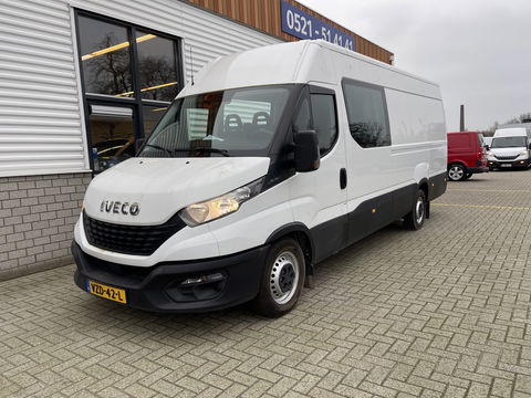 Iveco Daily 35S16V 2.3 410 L4H2 DC 7 persoons / vaste prijs rijklaar € 29.950 ex btw / lease vanaf € 536 / mag 3500 kg trekken / climate control / euro 6 diesel / 270 graden achterdeuren !