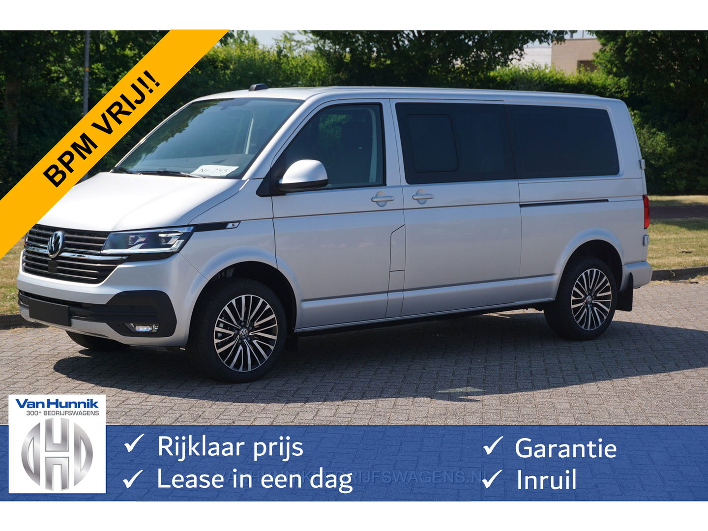 Volkswagen Transporter DC Highline 2.0TDI 204PK BPM VRIJ!! Navi, Camera, LED, 18" LM Elec. Schuifdeur!! NR. 285