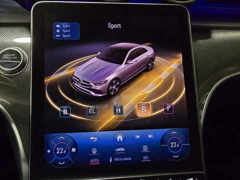 Mercedes-Benz C-Klasse 300 e AMG Line PHEV Leder LED Camera Sfeer Navi Trekhaak LM