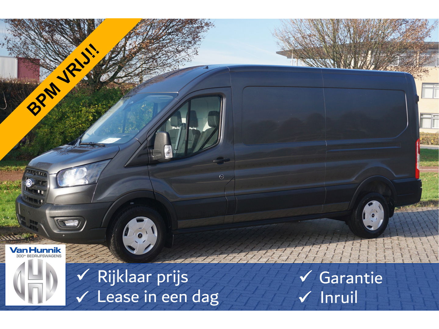 Ford Transit 350L L3H2 Trend AUT8 130PK BPM VRIJ!! 12" Sync4 Apple CP/Cam, Laadruimte Pack! NR. 617