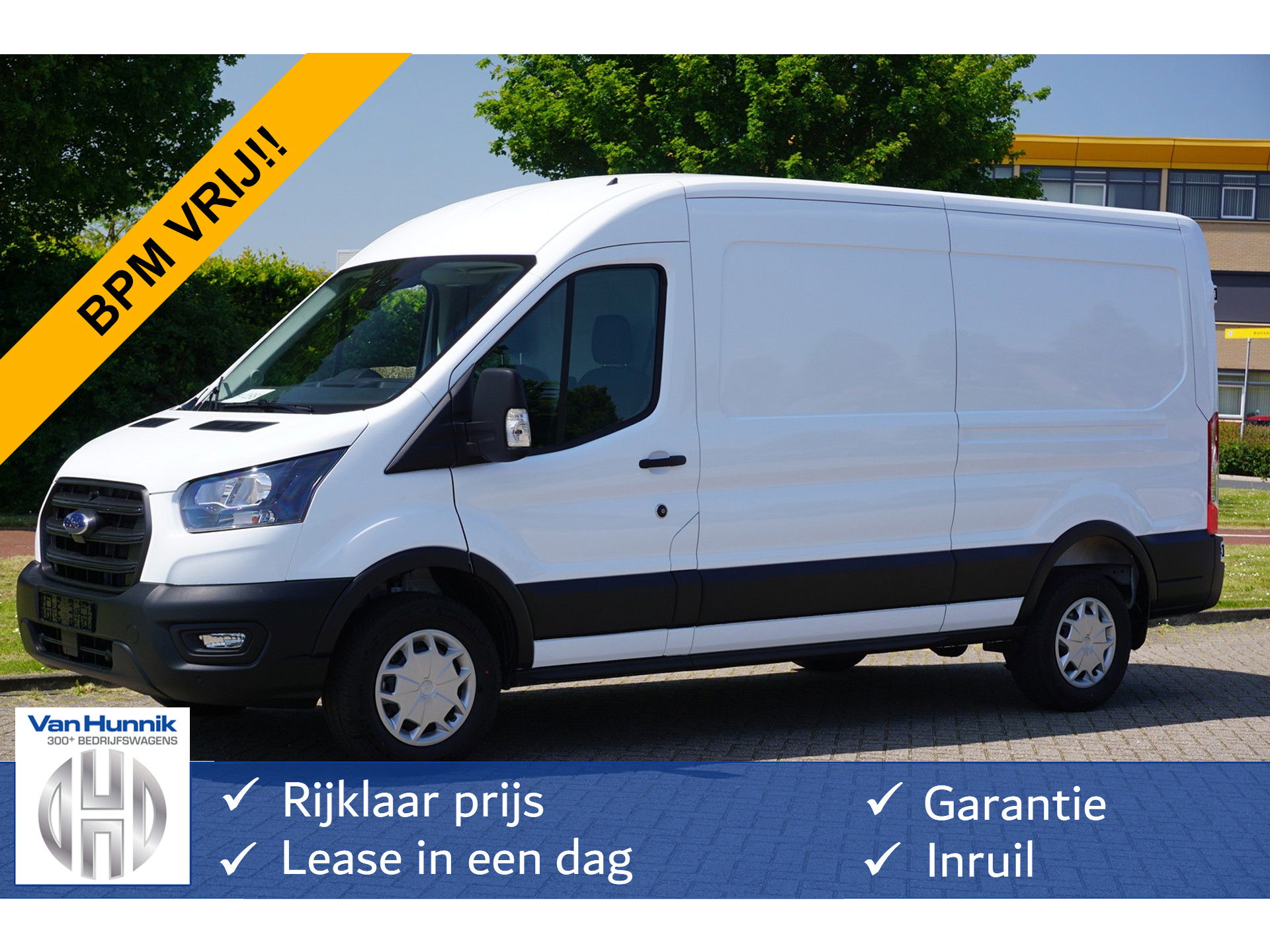 Ford Transit 350L 130PK L3H2 BPM VRIJ!! Airco, Cruise, Camera, 270Gr Deur!! NR. 132