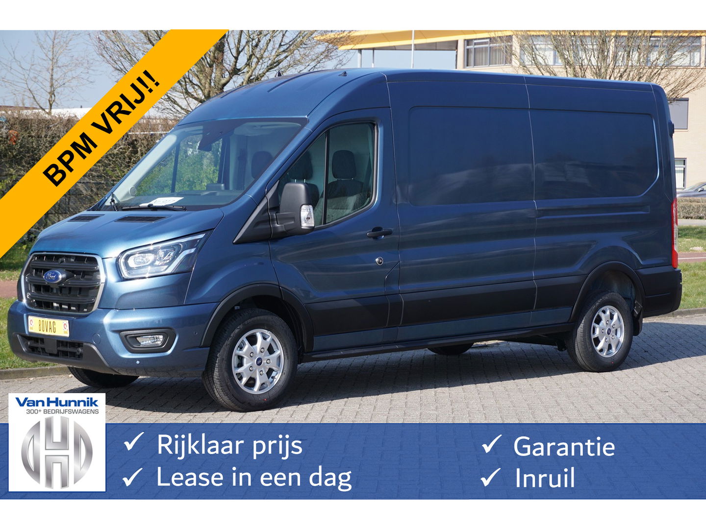 Ford Transit 350L 170PK L3H2 Limited AUT BPM VRIJ!! 12" Sync4 Navi + Camera, LM Velg, Xenon!! NR. 225