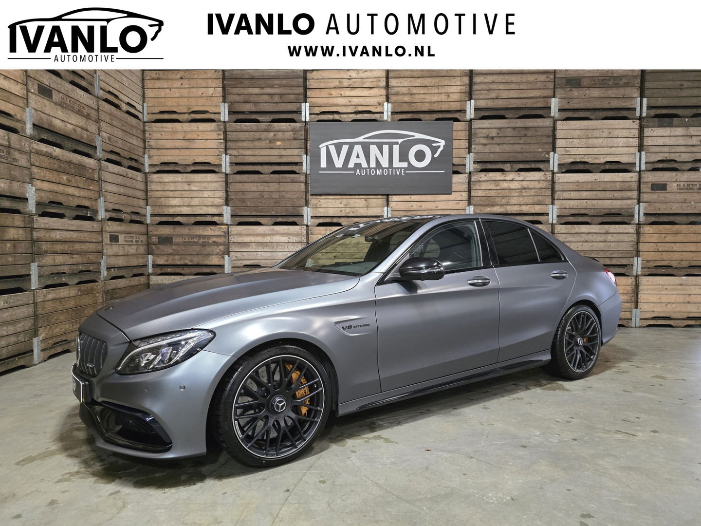 Mercedes-Benz C-Klasse AMG 63 S Edition Magno grey Pano keramisch 360 Schaalstoelen