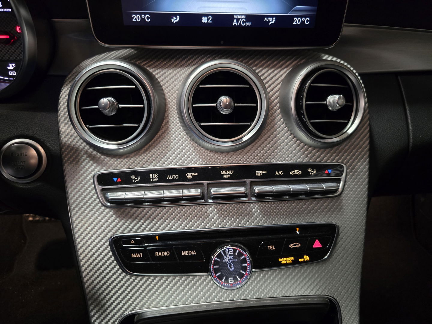 Mercedes-Benz C-Klasse AMG 63 S Edition Magno grey Pano keramisch 360 Schaalstoelen