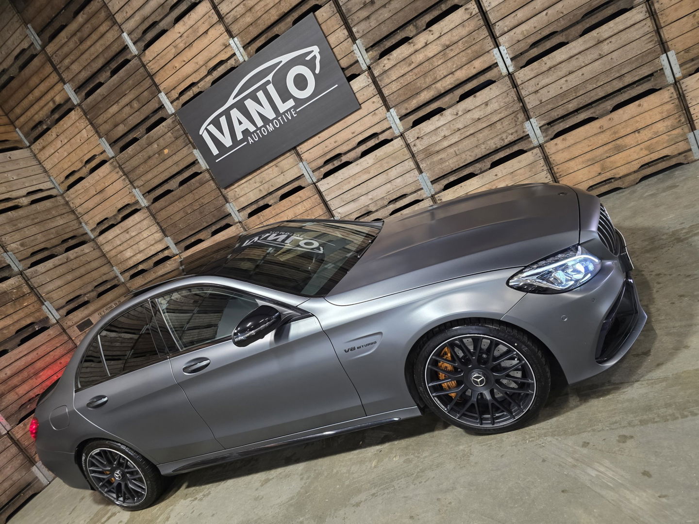 Mercedes-Benz C-Klasse AMG 63 S Edition Magno grey Pano keramisch 360 Schaalstoelen