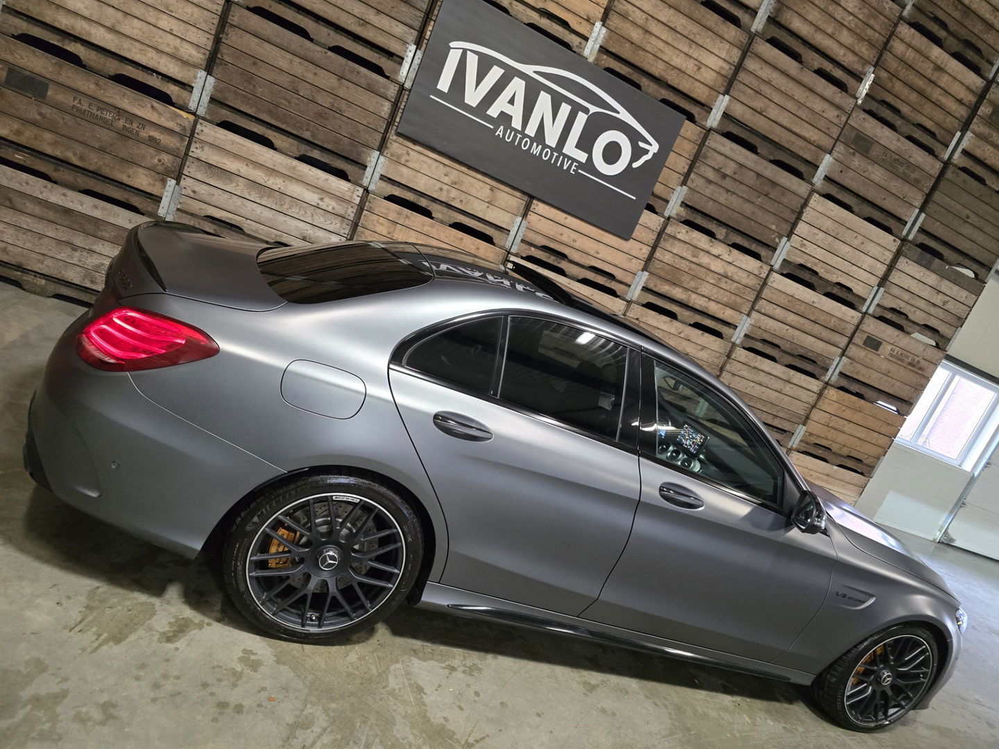Mercedes-Benz C-Klasse AMG 63 S Edition Magno grey Pano keramisch 360 Schaalstoelen