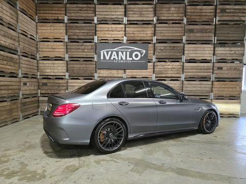 Mercedes-Benz C-Klasse AMG 63 S Edition Magno grey Pano keramisch 360 Schaalstoelen