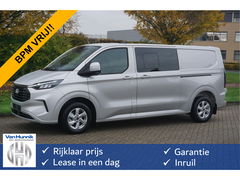 Ford Transit Custom 300L 170PK DC Limited AUT BPM VRIJ!! Navi, ACC, 360° Cam, 16" LM, Elek. Schuifdeur!! NR. 822