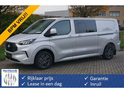 Ford Transit Custom 320L 170PK DC Limited AUT BPM VRIJ!! Navi, ACC, Trekhaak, 360° Cam, 17" LM, 2x Schuifdeur!! NR. 563