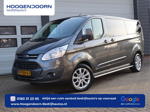Ford Transit Custom - 2.0 TDCI 131pk Automaat DC 5 Pers. - Euro 6 - Camera - Cruise - Trekhaak