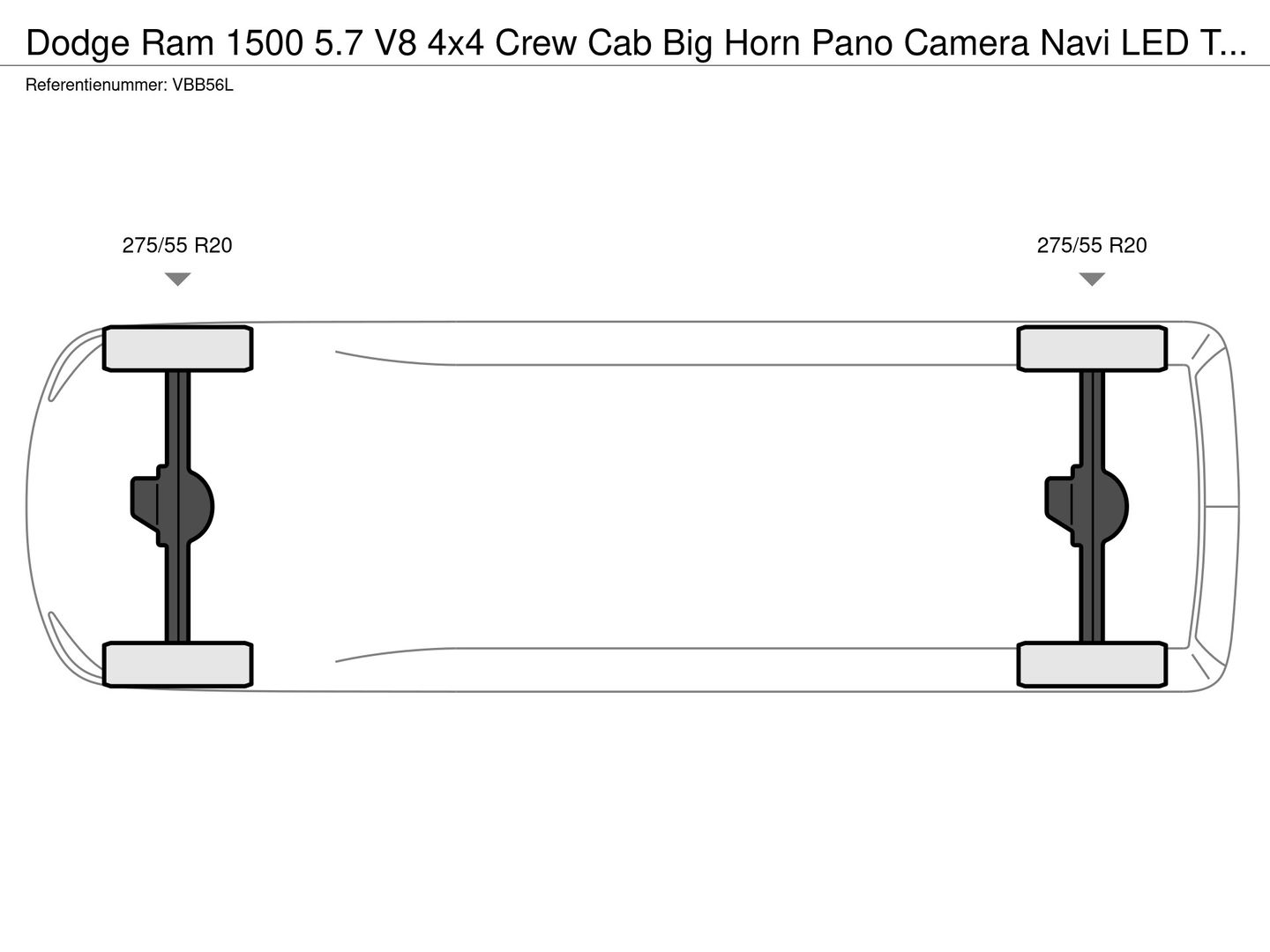 Dodge Ram 1500 5.7 V8 4x4 Crew Cab Big Horn Pano Camera Navi LED Trekhaak uitlaatklep 20"LM
