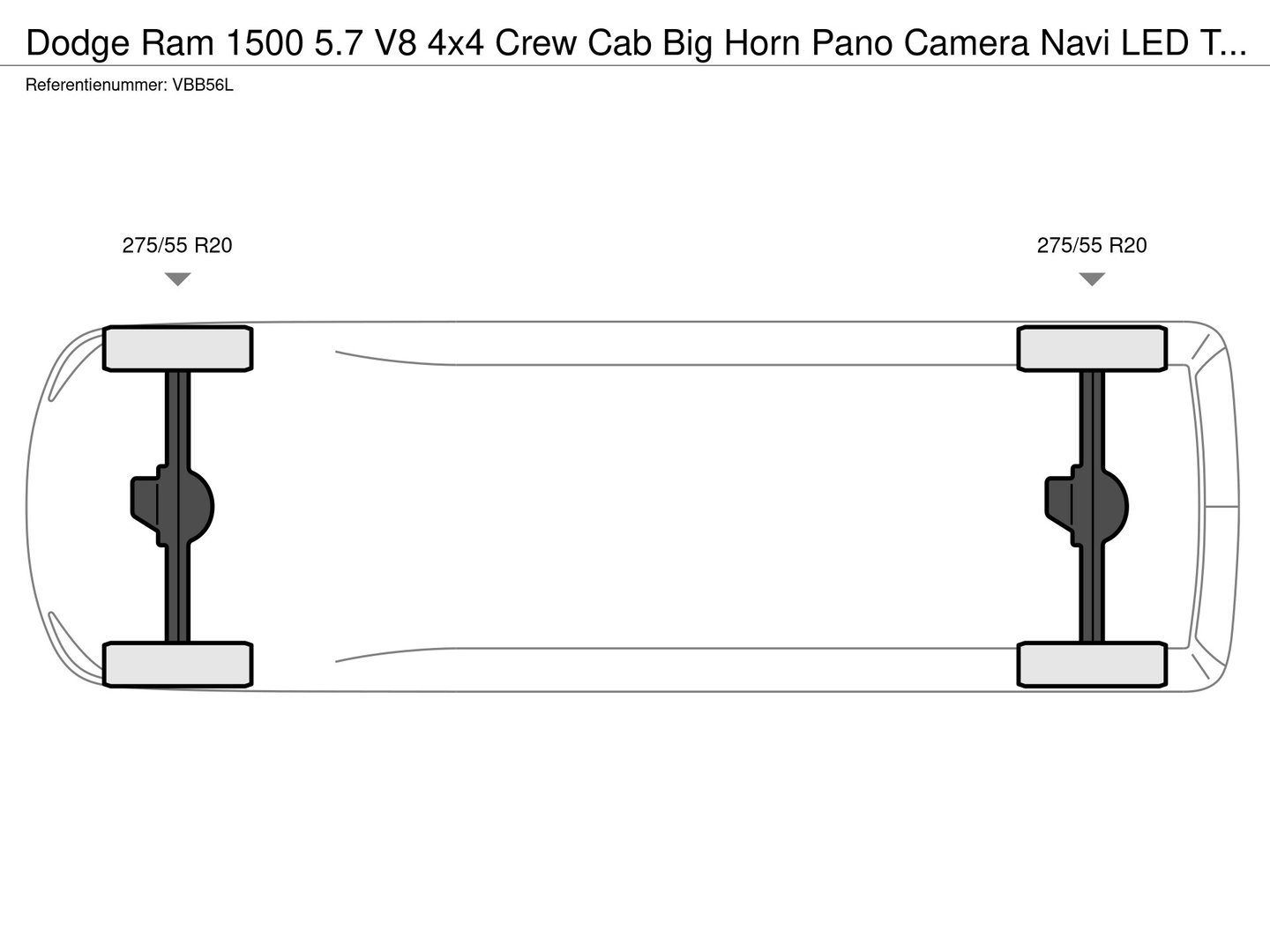 Dodge Ram 1500 5.7 V8 4x4 Crew Cab Big Horn Pano Camera Navi LED Trekhaak uitlaatklep 20"LM