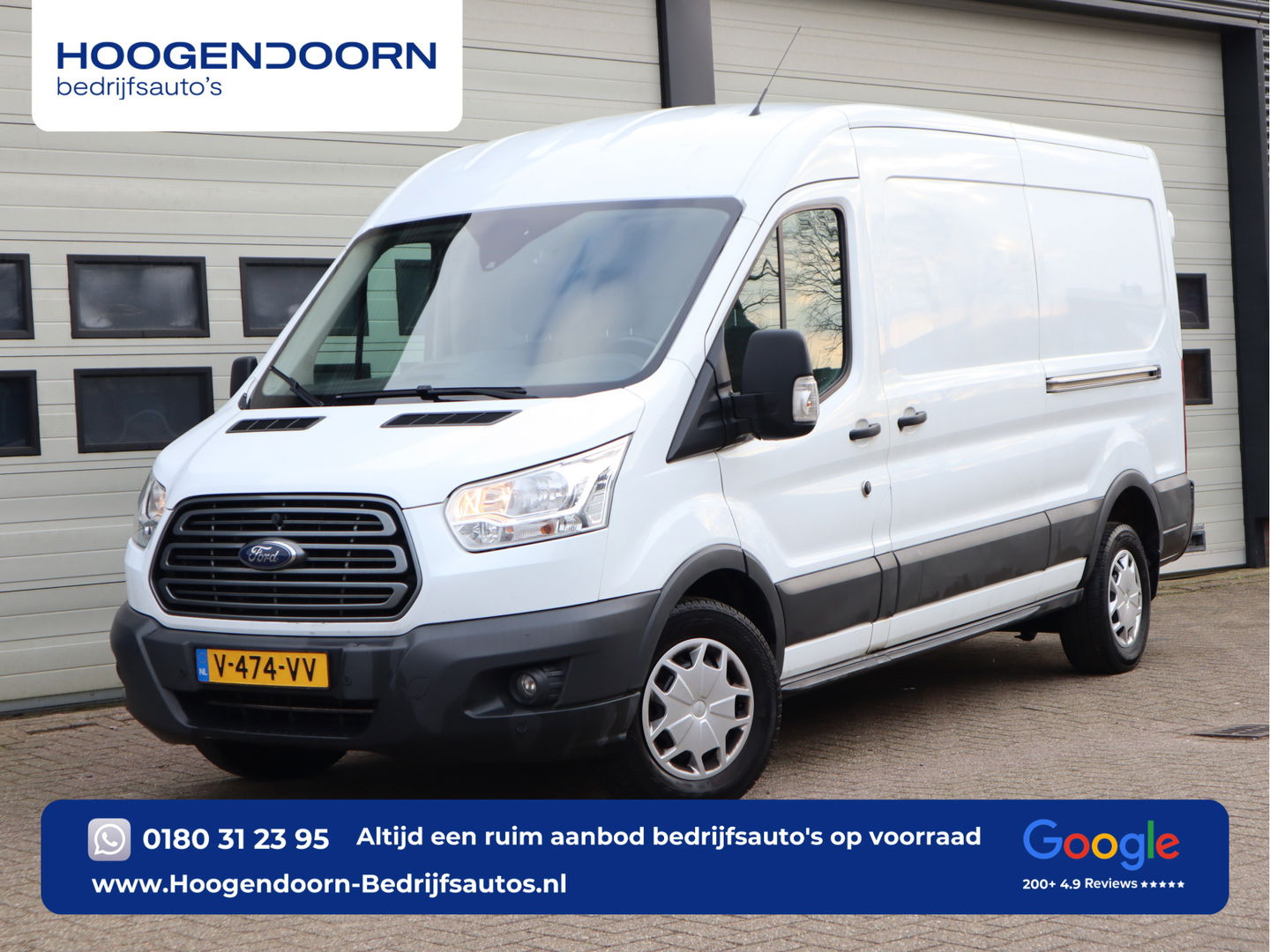 Ford Transit 2.0 TDCI 170pk Euro 6 L3H2 - 2x Schuifdr. - Trekhaak 2,8t KG