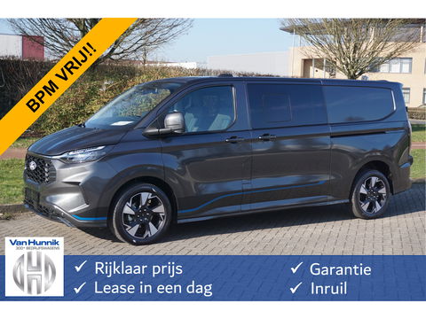 Ford Transit Custom 320L 170PK DC Sport AUT AWD BPM VRIJ!! Navi, ACC, Trekhaak, 360° Cam, 17" LM, 2x Schuifdeur!! NR. 953