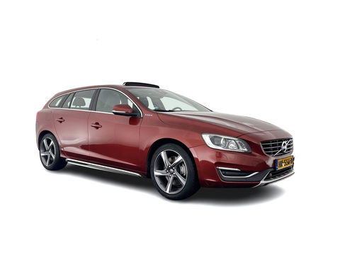 Volvo V60 2.4 D6 Twin Engine R-Design-Sport-Pack [ AIRCO-DEFECT ] Aut. *PANO | FULL-LEATHER | XENON | SPORT-SEATS | NAVI-FULLMAP | CAMERA |  ECC | PDC | CRUISE | MEMORY-PACK | TOWBAR | 18''ALU*