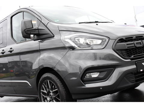 Ford Transit Custom 300 2.0 TDCI L2H1 Limited DC Cruise, Camera, Carplay, 170PK LED, Leder, Automaat, Sensoren, Trekhaak, UNIEK!