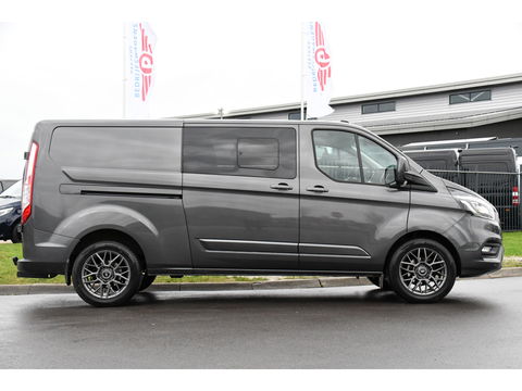 Ford Transit Custom 300 2.0 TDCI L2H1 Limited DC Cruise, Camera, Carplay, 170PK LED, Leder, Automaat, Sensoren, Trekhaak, UNIEK!