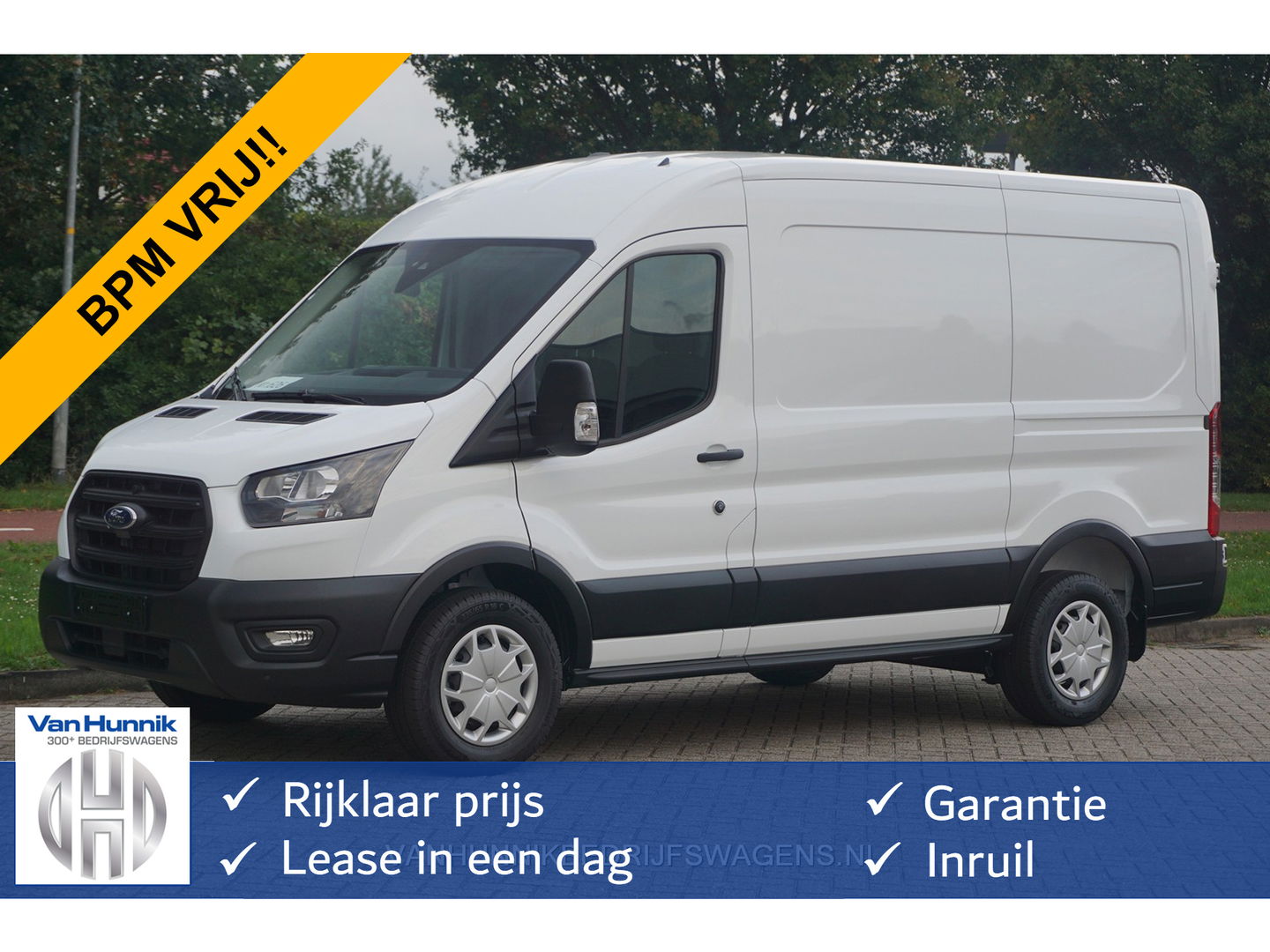 Ford Transit 350M 130PK L2H2 BPM VRIJ!! Airco, Navi, Camera, Trekhaak!! NR. B01*