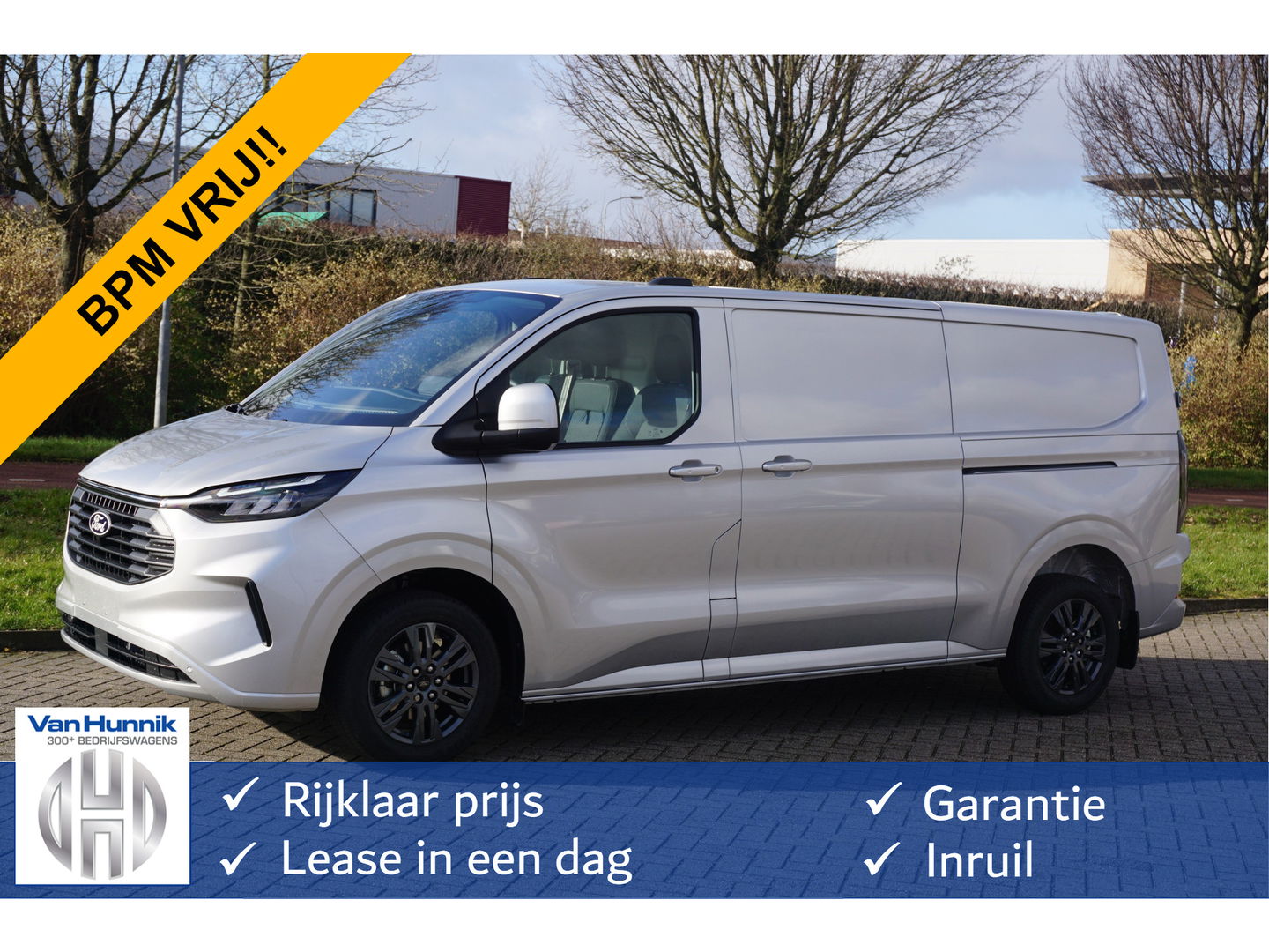 Ford Transit Custom 300L 170PK Limited AUT BPM VRIJ!! Navi, ACC, Trekhaak, 360° Cam, 17" LM, 2x Schuifdeur!! NR. 112