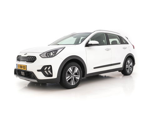 Kia Niro 1.6 GDi Hybrid DynamicLine (INCL-BTW) Aut. *NAVI-FULLMAP | KEYLESS | ADAPTIVE-CRUISE | 1/2-LEATHER | CAMERA | ECC | PDC | LANE-ASSIST | COMFORT-SEATS  | SHIFT-PADDLES | CARPLAY | TOWBAR | 16"ALU*