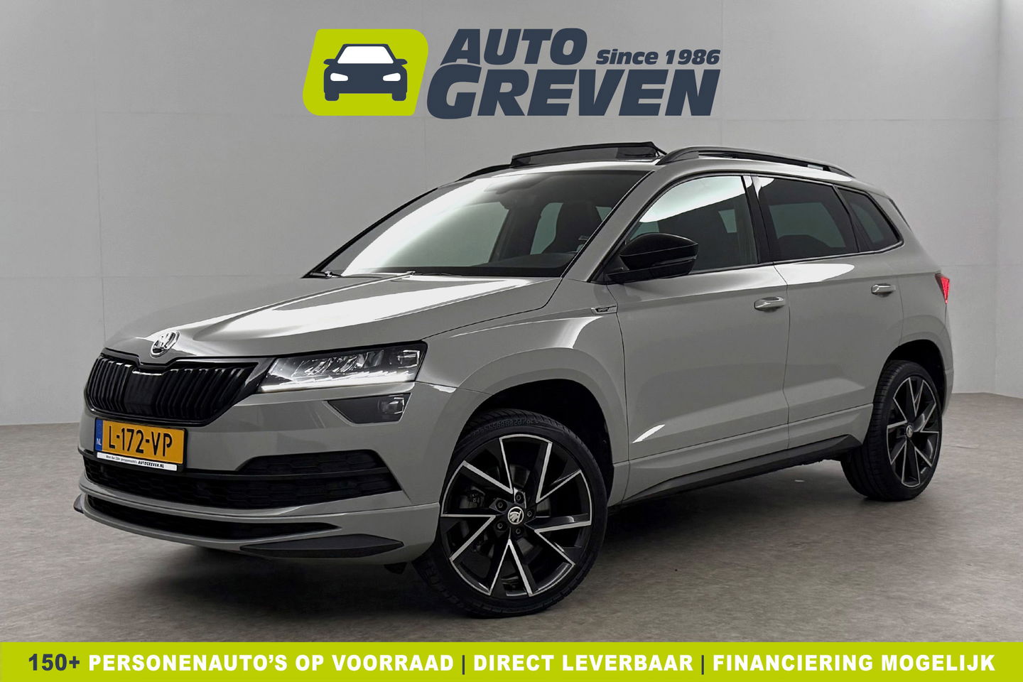 Škoda Karoq 1.5 TSI ACT 150PK Sportline Business Pano Sfeer Carplay Virtual Camera LED Clima Cruise Navi PDC 19''LMV