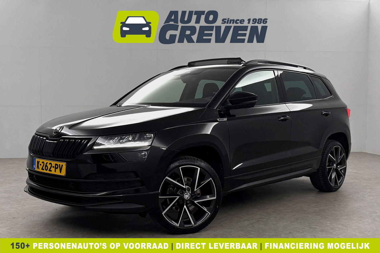 Škoda Karoq 1.5 TSI ACT 150PK Sportline Business DSG Pano Sfeer Trekhaak LED Virtual Camera Carplay Clima Cruise Navi PDC 19"LMV