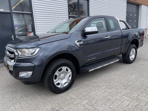 Ford Ranger 2.2 TDCi 160pk automaat 4x4 Limited Supercab / rijklaar € 22.950 ex btw / lease vanaf € 446 / airco / cruise / navi / leer / trekhaak 3500 kg !